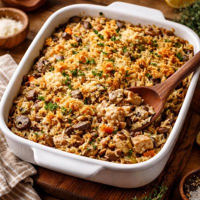 Image of Wild Rice and Chicken Casserole