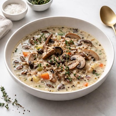 Image of Wild Rice and Mushroom Soup