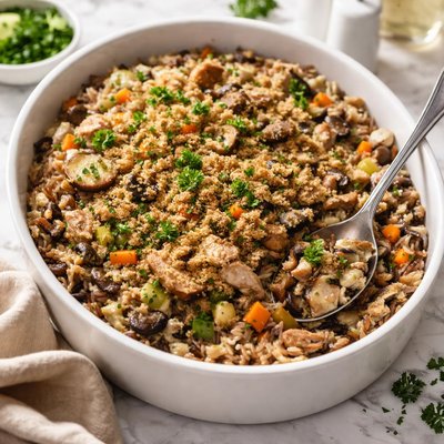 Image of Wild Rice and Turkey Casserole