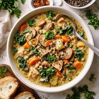 Image of Wild Rice and Turkey Stew