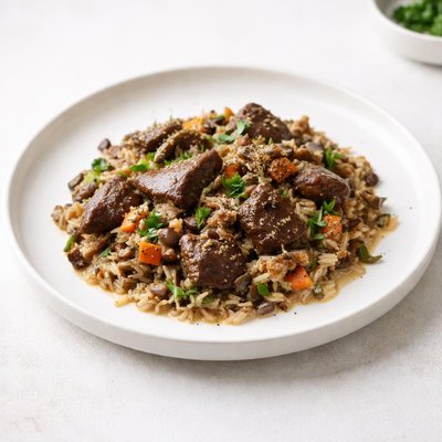Image of Wild Rice and Venison Casserole