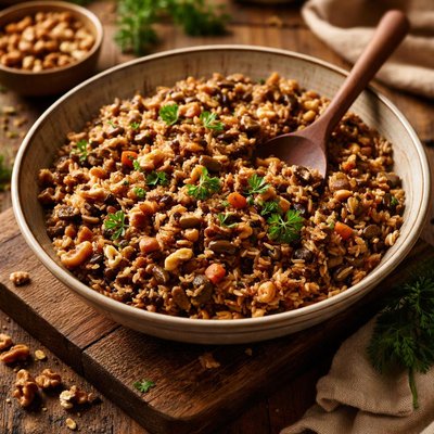 Image of Wild Rice and Walnut Pilaf