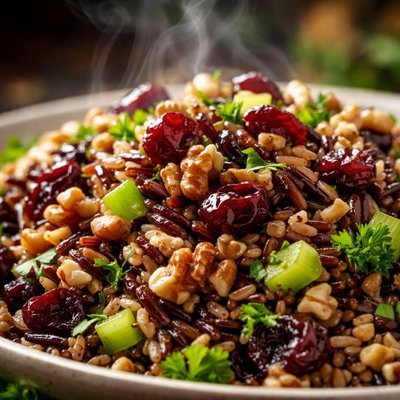 Image of Wild Rice Cranberry and Walnut Salad