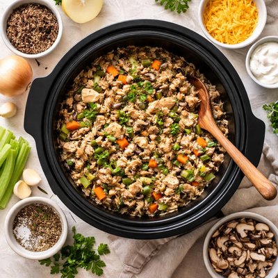 Image of Wild Rice Hot Dish Crock Pot