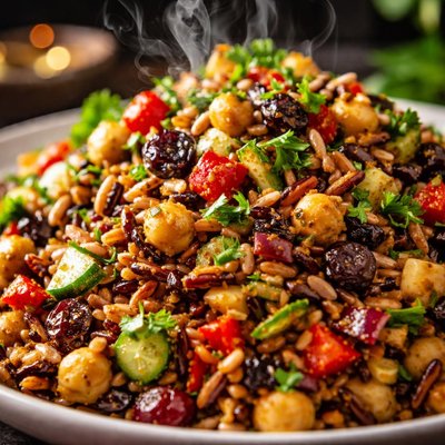 Image of Wild Rice Salad with Curry Dressing