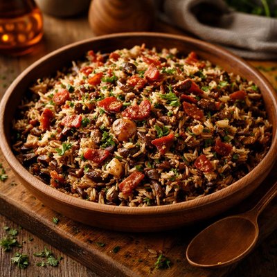 Image of Wild Rice with Bacon