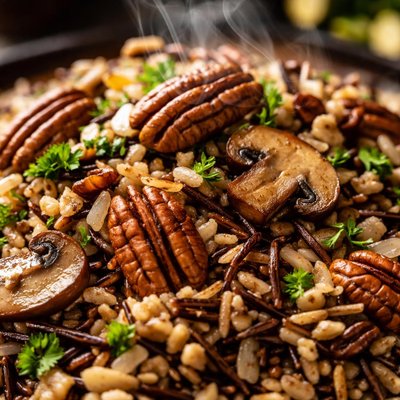 Image of Wild Rice with Pecans and Mushrooms