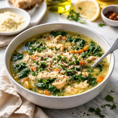 Image of Williams Sonoma Chicken and Vegetable Stracciatella