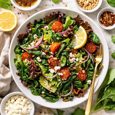 Image of Wilted Lettuce and Spinach
