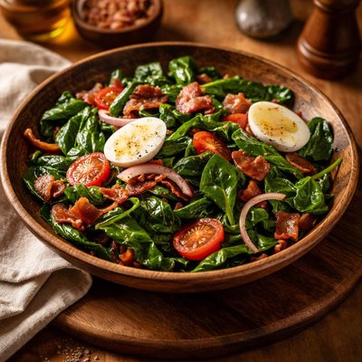 Image of Wilted Spinach Salad