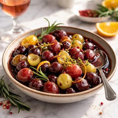 Image of Wine Marinated Grapes