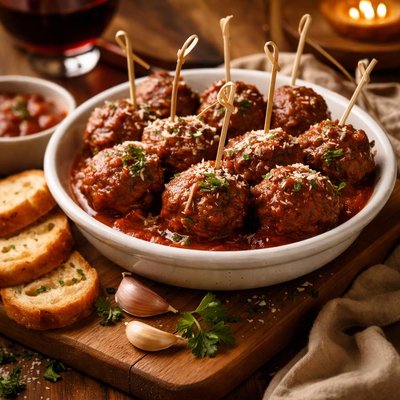 Image of Wine Meatball Appetizer