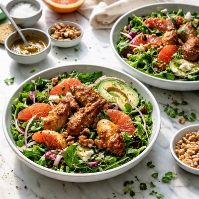 Image of Wing It Grapefruit and Greens Salad for 2