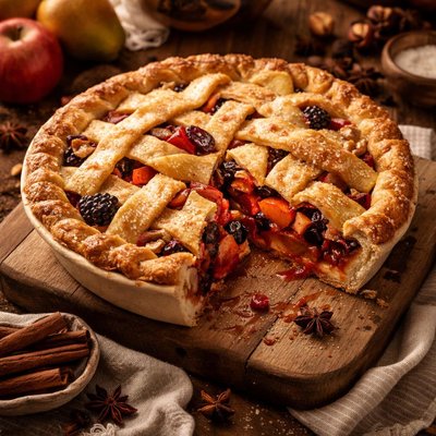 Image of Winter Fruit Deep Dish Pie