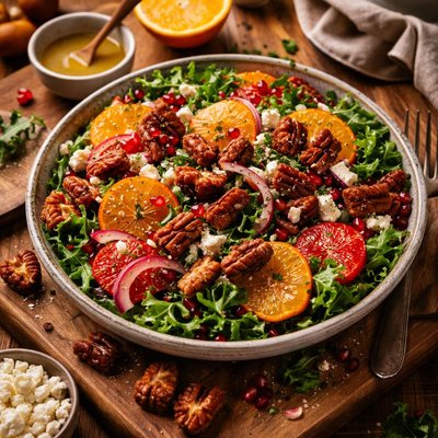 Image of Winter Orange Salad with Pecan Croutons