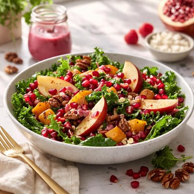 Image of Winter Salad with Raspberry Vinaigrette