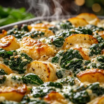 Image of Winter Spinach Potato Casserole