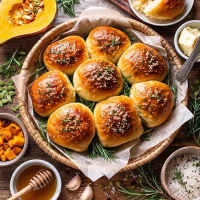 Image of Winter Squash Rolls