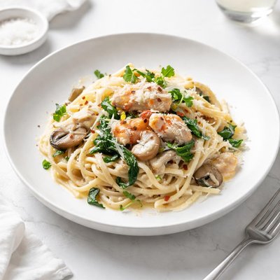 Image of Winter White Seafood Pasta