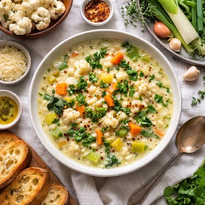 Image of Winter White Vegetable Soup