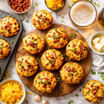 Image of Wisconsin Beer Cheese Muffins