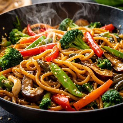 Image of Wok Grilled Vegetable Lo Mein