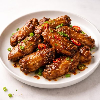 Image of Wok Tossed Honey Soy and Chili Chicken Wings