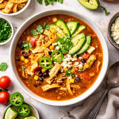 Image of Wolfgang Pucks Chicken Tortilla Soup