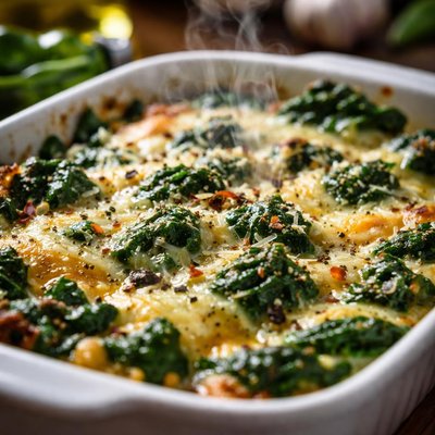 Image of Wonderful Baked Spinach