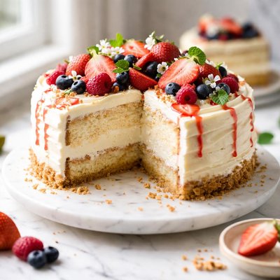 Image of Wonderful Cheesecake Cake Not Pie