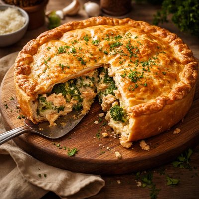 Image of Wonderful Chicken Broccoli Pie