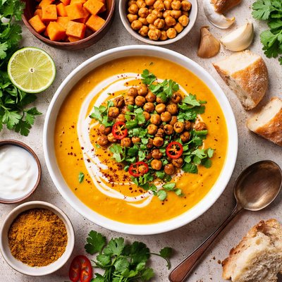 Image of Wonderful Curried Sweet Potato Soup