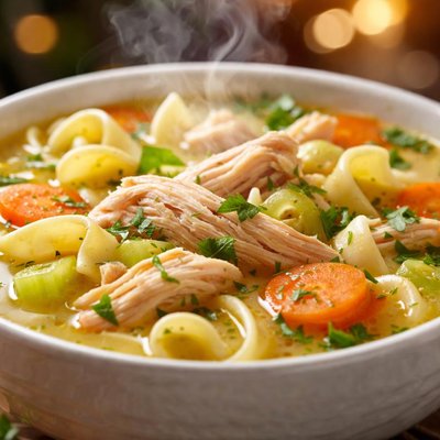 Image of Wonderful Homemade Chicken Noodle Soup
