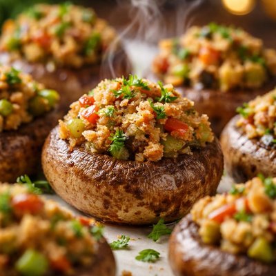 Image of Ww 0 Points Cajun Style Stuffed Mushrooms