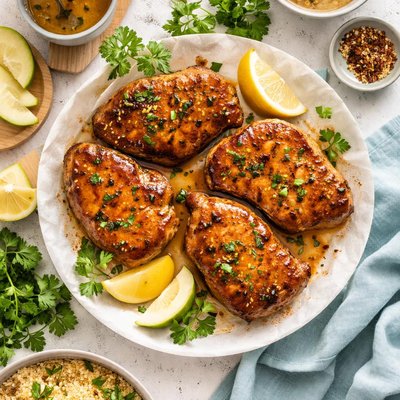 Image of Ww 3 Points Pork Chops with Cider Vinegar Glaze