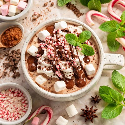 Image of Ww 3 Pt Big Mug of Mint Hot Chocolate