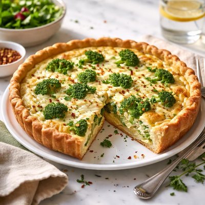 Image of Ww 3 Pt Weight Watchers Broccoli Quiche