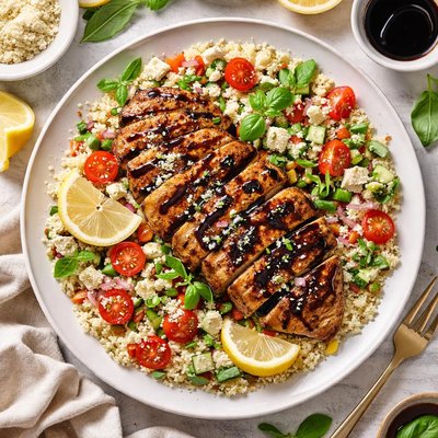 Image of Ww Balsamic Chicken with Garlic Couscous