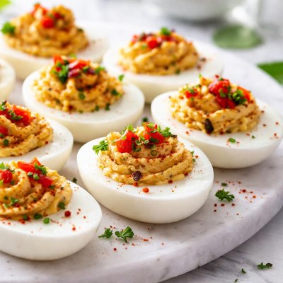 Image of Ww Deviled Eggs with Roasted Red Pepper 2 Points