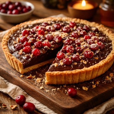 Image of Ww Friendly Chocolate Cranberry Tart