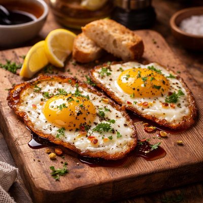 Image of Ww Friendly Low Carb Fried Eggs with Vinegar