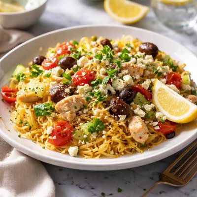 Image of Ww Greek Style Spaghetti Squash Works W Simply Filling