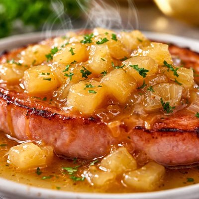 Image of Ww Ham Steak with Pineapple Sauce 4 Points