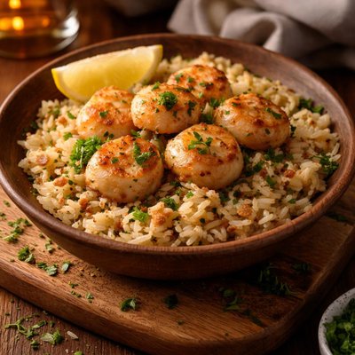 Image of Ww Scallop Saute Over Rice