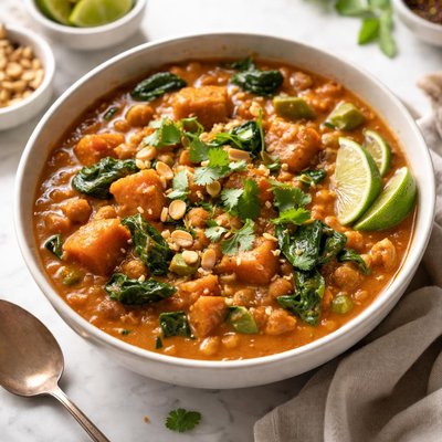 Image of Ww Senegalese Peanut Stew with Spinach and Sweet Potatoes
