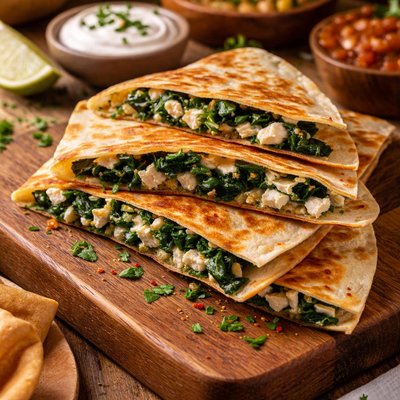 Image of Ww Spinach and Feta Quesadillas
