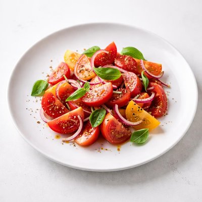 Image of Ww Tomato Salad with Red Onion and Basil 2 Points