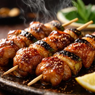 Image of Yakitori Skewered Japanese Chicken