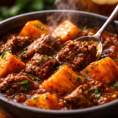 Image of Yam and Beef Stew
