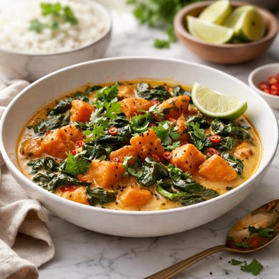 Image of Yam and Chard Curry